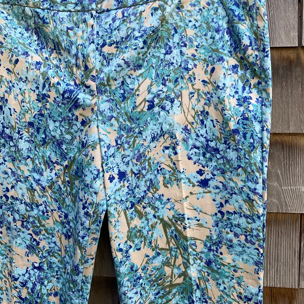 Talbots Blue Floral Pants - Picture 3 of 5